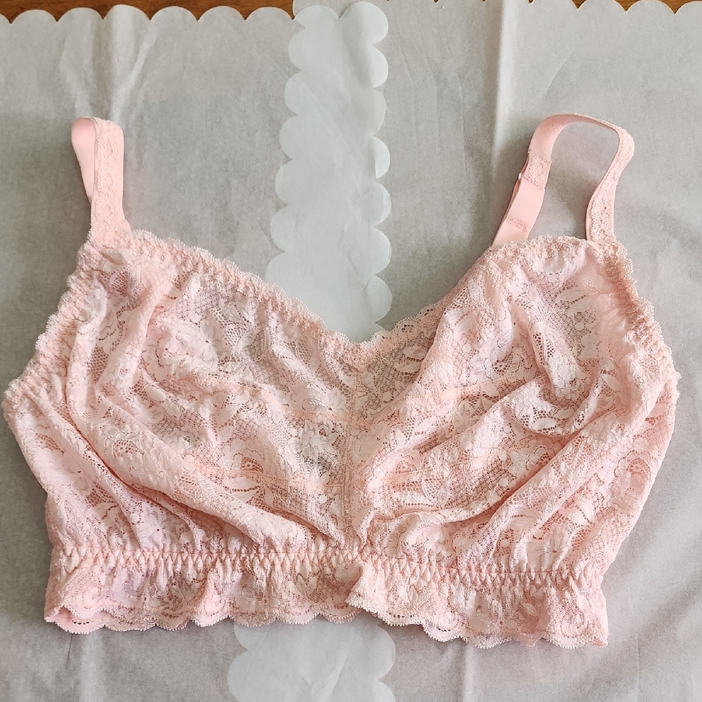 Large Cup Size Pink Bralette